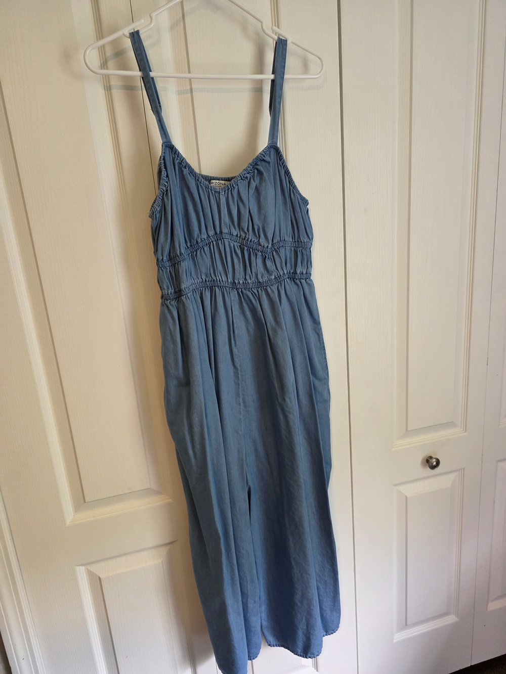 Arizona Jean Company Light Blue Sleeveless Jumpsuit